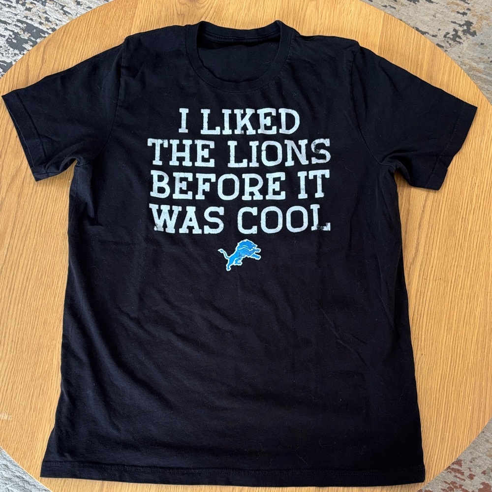 Black Detroit Lions Graphic T-Shirt